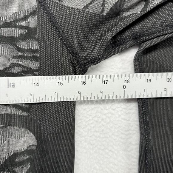 Odlo Shirt Women's Large Black Gray Running Compression Training Workout Gym - Picture 4 of 9